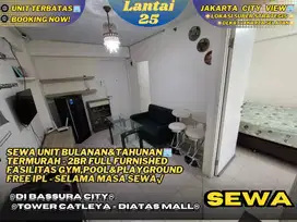 Sewa Tahunan Termurah 2BR Full Furnished Diatas Mall Di Bassura City