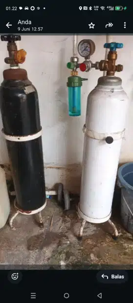 Tabung gas oksigen