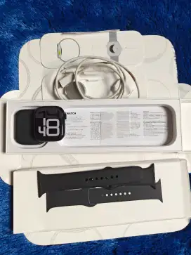 Apple Watch iWatch Series 10 46mm Jet Black Fullset Garansi Aktif