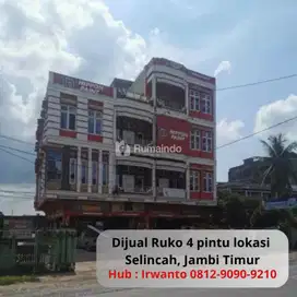 Dijual ruko 4 pintu lokasi pinggir jalan raya selincah.