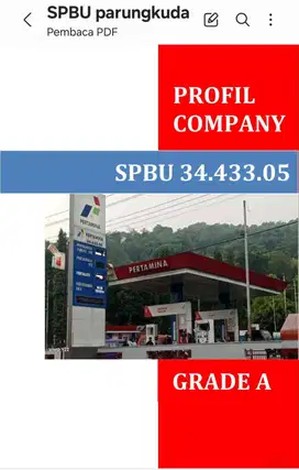 Jual SPBU Pertamina Parung Kuda Jalan Utama Menuju Tol Sundawenang
