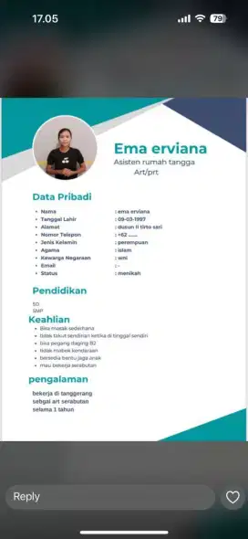 Penyalur Tenaga kerja  Prt-ART  dan beby sittr
