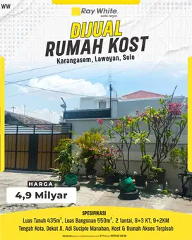 RUMAH KOST KARANGASEM LAWEYAN SOLO