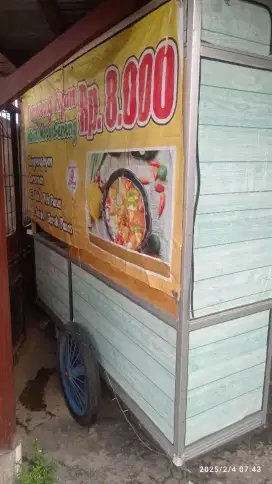 Dijual gerobak buat usaha gorengan, warteg,