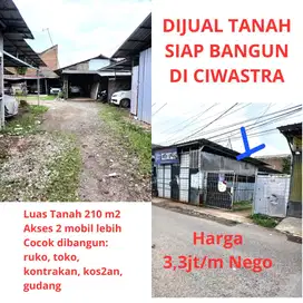 Dijual BU Tanah MURAH Turun Harga di Ciwastra Dkt Pasar Ciwastra Bdg