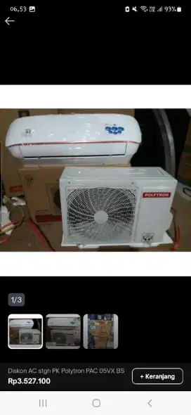 DIJUAL CEPAT SECEPATNYA AC POLYTRON SECOND 1/2 PK