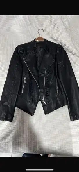 kulit jaket asli unisex size M