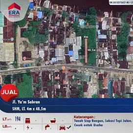 Dijual tanah kav ruko pinggir Jl. Y'am Sabran - Pontianak