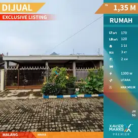 Dijual Murah Rumah Terawat Dekat Superindo di Araya Kota Malang