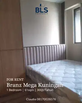 FOR RENT Apartemen Branz Mega Kuningan 1BR