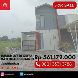 Rumah 2lt Ada Private Balkon Angsuran 2 JUTA di Candi Sidoarjo