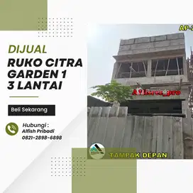 DIJUAL RUKO CITRA GARDEN 1  3 LANTAI (SHM)