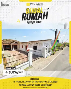 RUMAH SIAP HUNI NYAMAN NGRINGGO KARANGANYAR