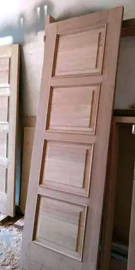 Pintu minimalisnya ready dari kayu bekas meranti oven berkualitas