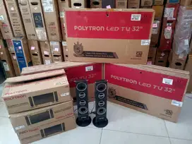 Ready Stock TV Polytron digital 32 inc dengan speaker tower