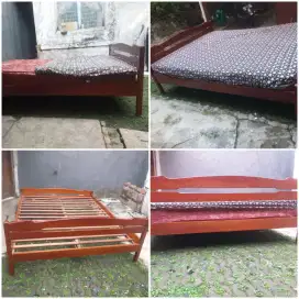Murah Dipan Jati+ Spring bed 160x200 KLASIK