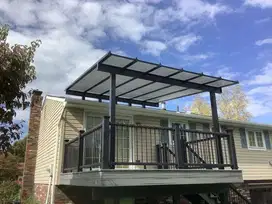 Kanopi mezanin / outdoor rangka hollow galvanis