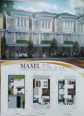 Dijual Rumah Townhouse Dharmahusada Indah Barat