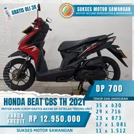 FREE OLI 3X DAN GARANSI SERVICE 1 THN HONDA BEAT CBS TH 2021