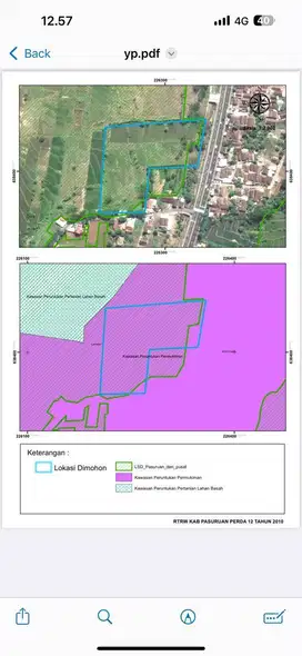 Dijual Komersial Area Tanah Luas Strategis Raya Purwodadi Pasuruan