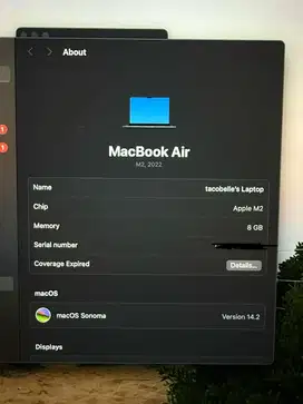 Dijual Macbook Air M2