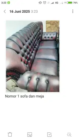 Dijual cepat sofa dan bangku santai kayu jati