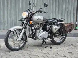 Moge Classic Royal Endfield 350 Karbu Gun Metal Th 2018 Modif Like New