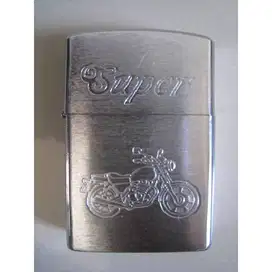 Vintage korek api tahan angin era 70 'an bahan stainless steel