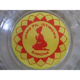 12 piring iklan Jamu kuno ( 1 Dozijn ) ARCOROC made in France
