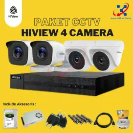 Paket CCTV 4 Channel Hiview Full HD 1080p