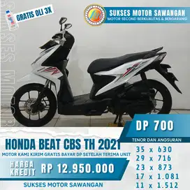 FREE OLI 3X DAN GARANSI SERVICE 1 THN HONDA BEAT CBS TH 2021