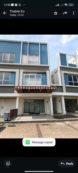 Di sewakan Ruko Maxwell Gading Serpong 5 x 16 3 lantai