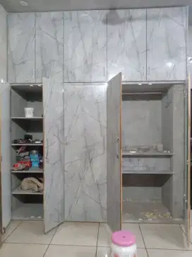 ALmari pakaian,wardrobe,desain kamar tidur, lemari pakaian full plafon