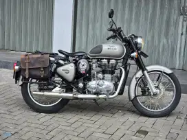 Moge Classic Royal Enfield 350 th 2018 Karbu Gun Metal Modif Siap Gas