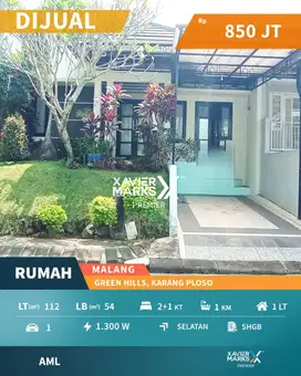 Dijual Rumah Murah Selangkah ke Exit Tol di Green Hills Malang