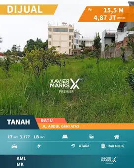 Dijual Tanah Siap Bangun Kawasan Wisata di Jl Abdul Gani Atas Batu