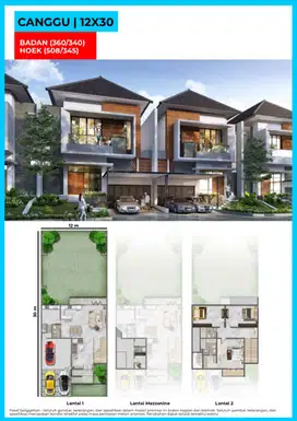 Rumah Pantai Bukit Villa PBV 12x30m, Hadap Barat Laut