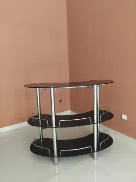 Meja kaca mini bar