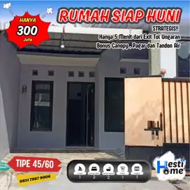 Rumah Siap Huni Dekat Exit Tol Full Bangunan Bonus Pagar & Kanopi
