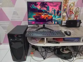 PC GAMING DESIGN LIVE + LCD + RAM 8 GB + HD 500 GB + GAMES FILM LAGU