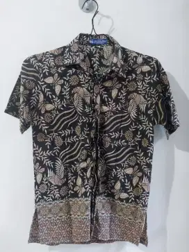 Kemeja Batik Branded Kencana Ungu Ukuran M Preloved
