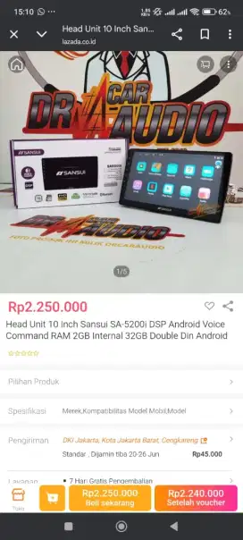 Android car play 10 inch Sansui SA-5200I