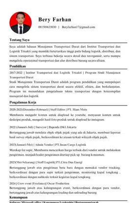 staff logistik, staff editor, staff operasional, monitoring, trucking