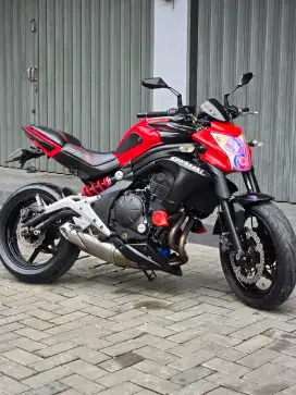Moge Naked Kawasaki ER6N/ER6 Th 2012 Merah Antik Kondisi Siap Turing
