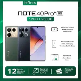 Infinix NOTE 40 PRO + 5G 12/256GB Cash/Kredit Tanpa DP Bunga Ringan