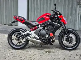 Moge Naked Kawasaki ER6N/ER6 Th 2012 Merah Kondisi Antik Siap Turing