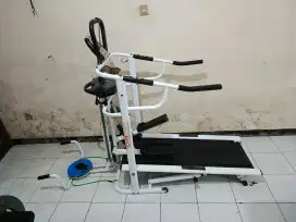 Alat olahraga treadmill manual 6 fungsi