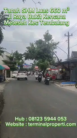 Tanah  Jl Raya Bukit Kencana Kel Meteseh Tembalang Semarang Timur