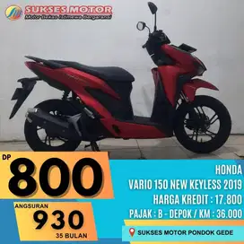 DP MULAI 800RB SYARAT KTP KK HONDA VARIO 150 NEW KEYLESS TH 2019 MERAH