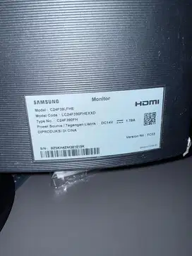Monitor Samsung C24F390FHE Curved 24 Inch - Second Mulus